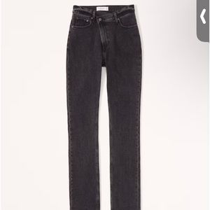 Abercrombie and fitch crossover waist 90’s slim straight ultra high rise size 30
